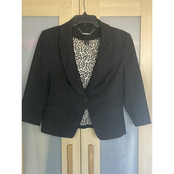 White House Black Market Jackets & Blazers - White House Black Market Blazer Jacket Womens 8 Black Career Stretch Ladies WHBM